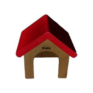 Hape Wooden Dog House Dollhouse 1:12 Scale Fido Pet Accessory Furniture Red cool